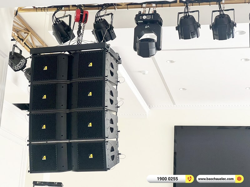 Lắp đặt 2 d&agrave;n Line Array Actpro sự kiện, đ&aacute;m cưới gần 500tr cho nh&agrave; h&agrave;ng Sơn Thủy tại Th&aacute;i Nguy&ecirc;n (Actpro KR210, KR28, TS415, FP14000,...)