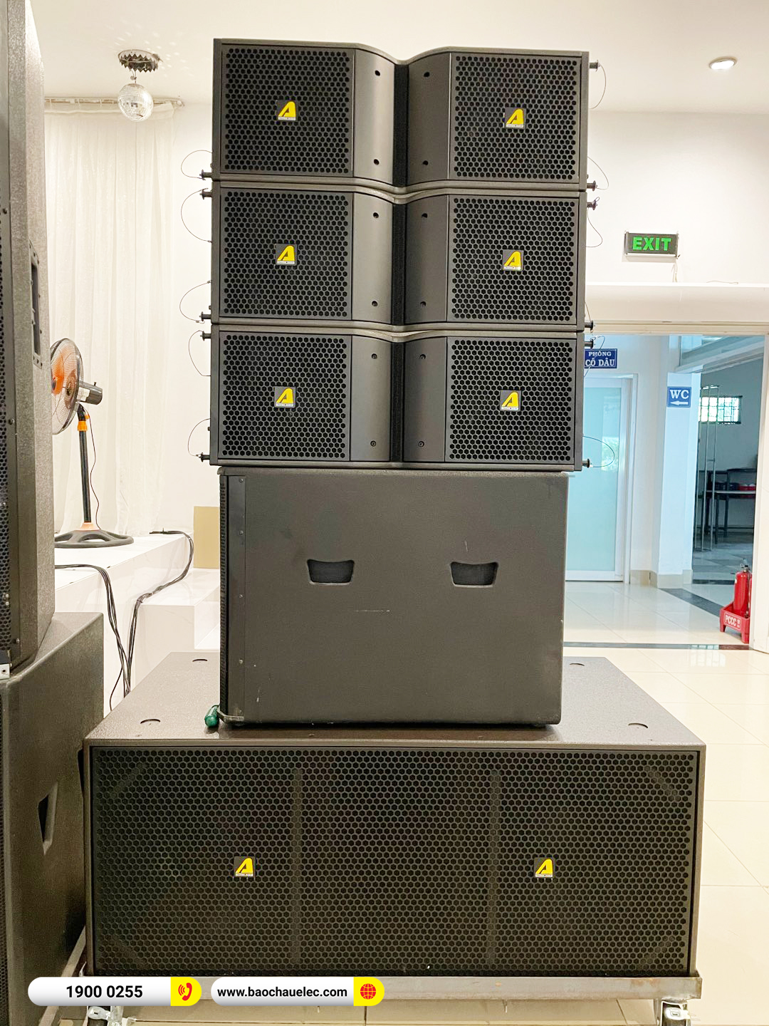 Nâng cấp dàn Line Array Actpro hơn 40tr cho TT Tiệc cưới An Thịnh tại Đồng Nai
