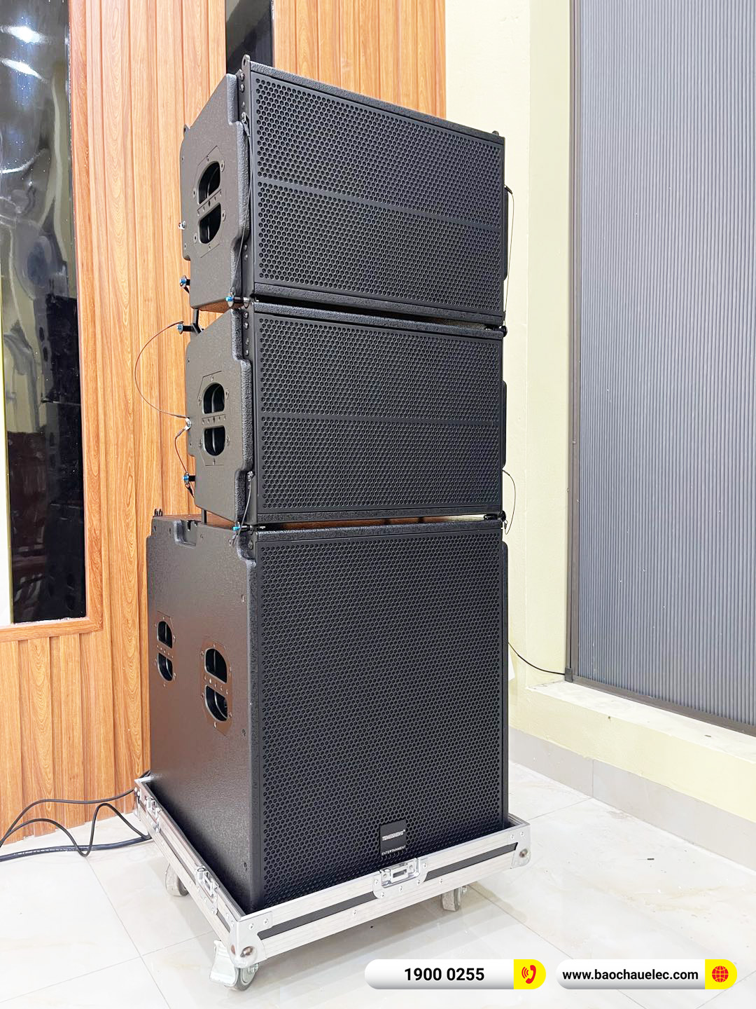 Lắp đặt d&agrave;n &acirc;m thanh Array Temeisheng cho UBND Huyện Ti&ecirc;n Lữ tại Hưng Y&ecirc;n 