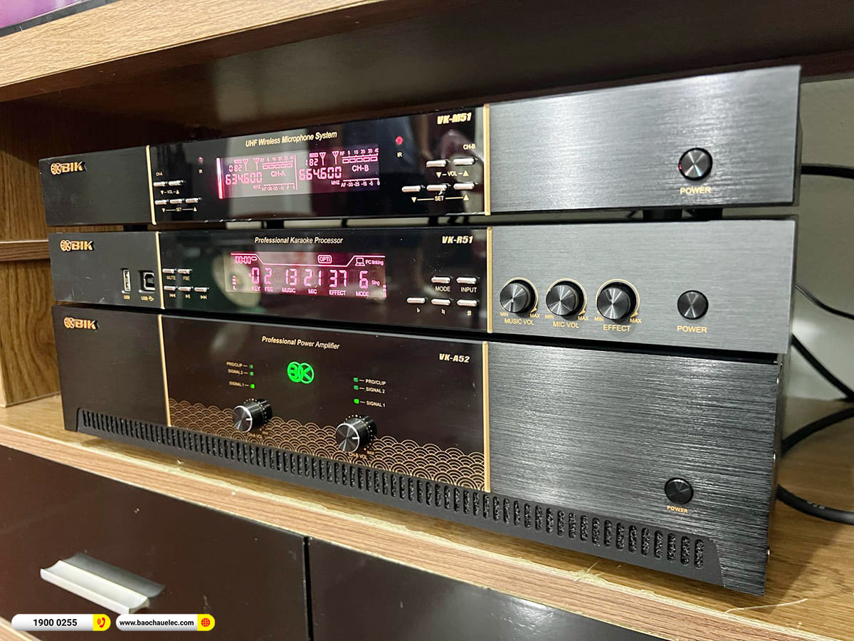 Lắp đặt dàn karaoke BIK hơn 40tr cho anh Giang tại Hà Nội
