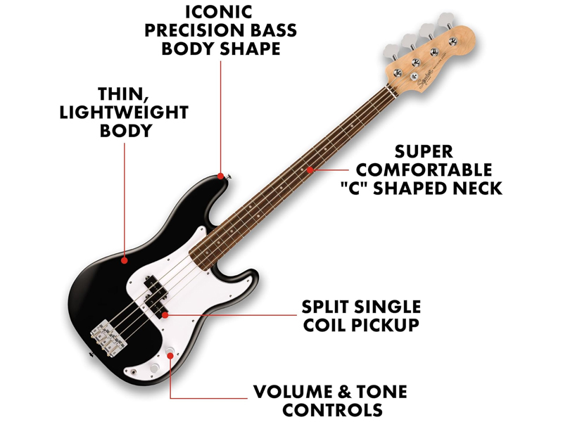 Đ&agrave;n Guitar Fender Squier Debut Precision Bass Guitar
