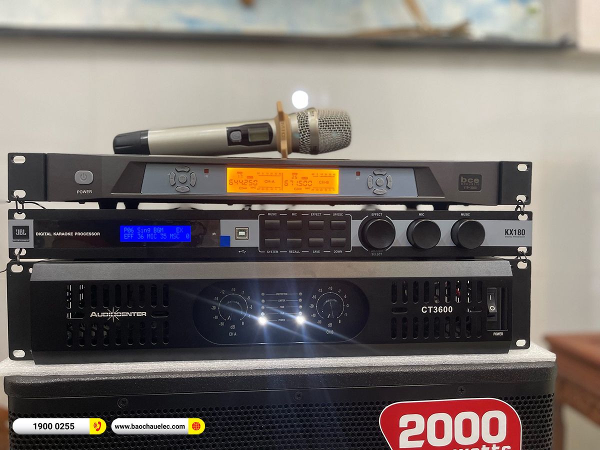 Lắp đặt d&agrave;n karaoke Audiocenter cho anh Tuyền tại Đồng Nai 