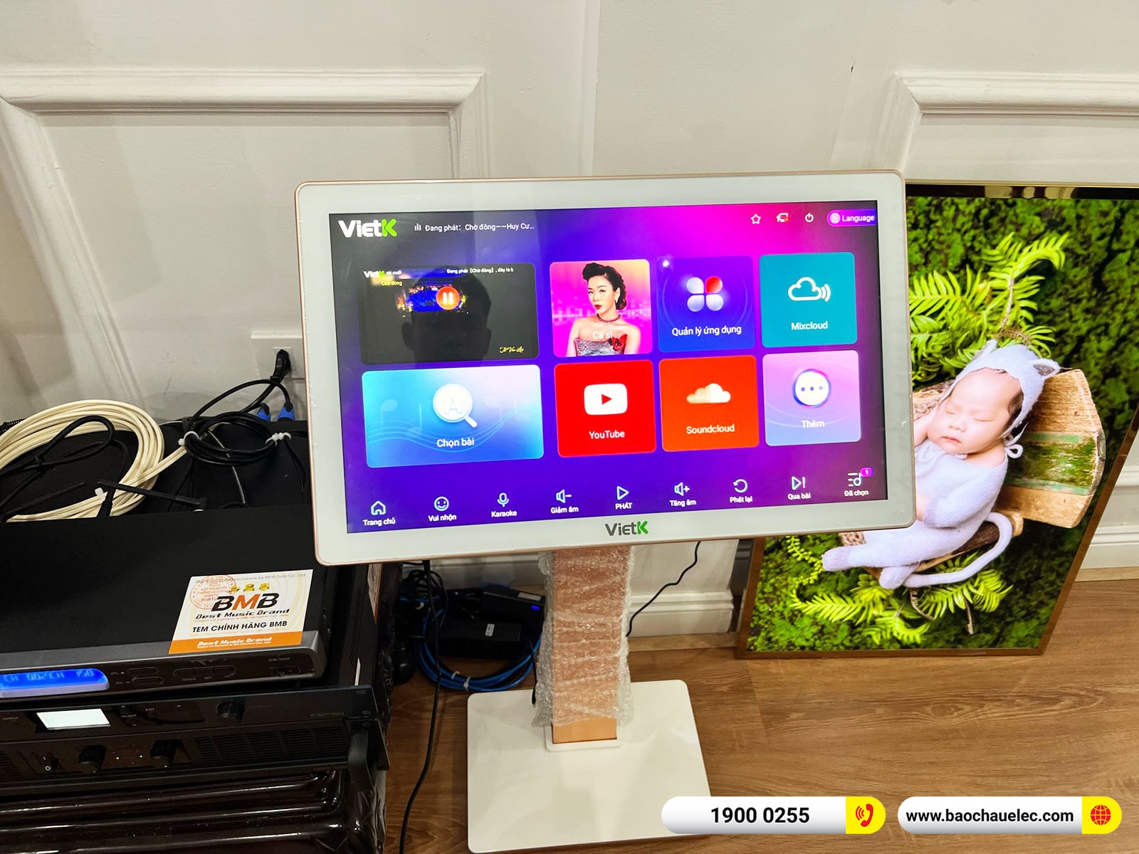 Lắp đặt d&agrave;n karaoke BMB gần 75tr cho chị An tại H&agrave; Nội (BMB 880SE, DAD 950, KSP-50, WB-5000S,&hellip;) 
