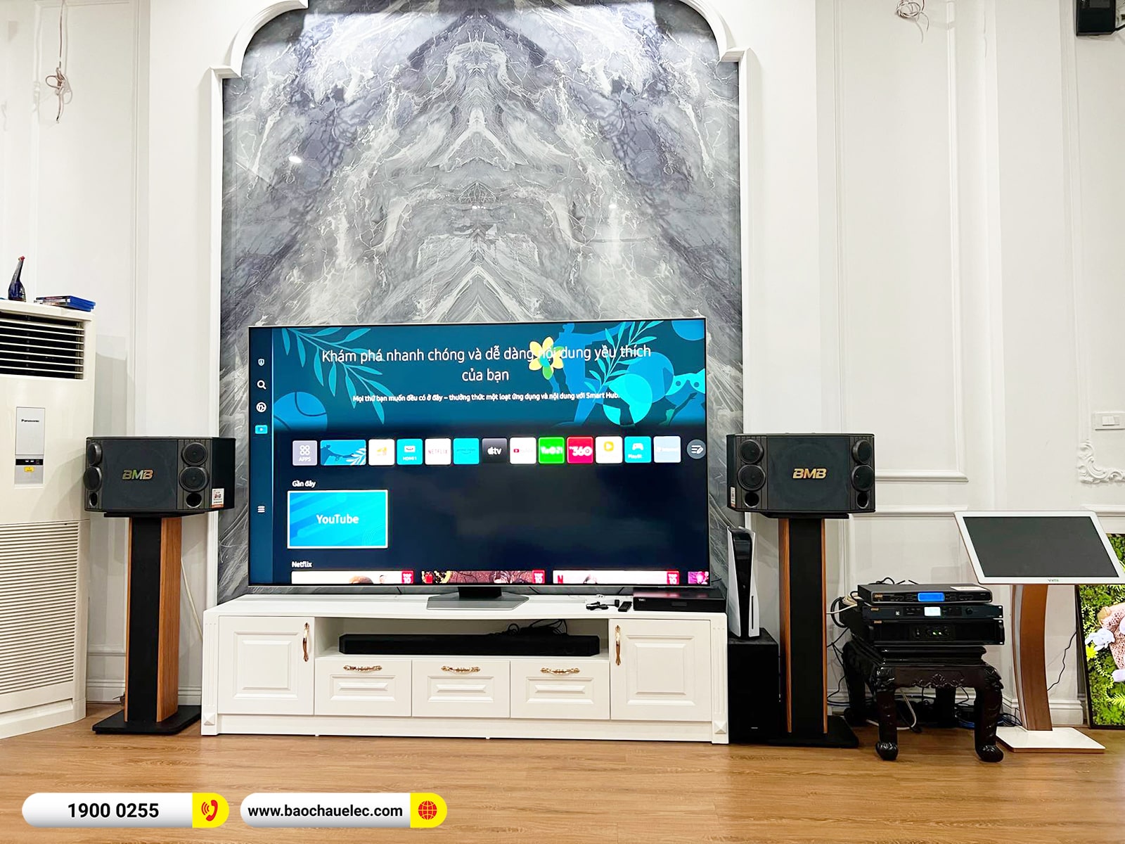Lắp đặt d&agrave;n karaoke BMB gần 75tr cho chị An tại H&agrave; Nội (BMB 880SE, DAD 950, KSP-50, WB-5000S,&hellip;) 