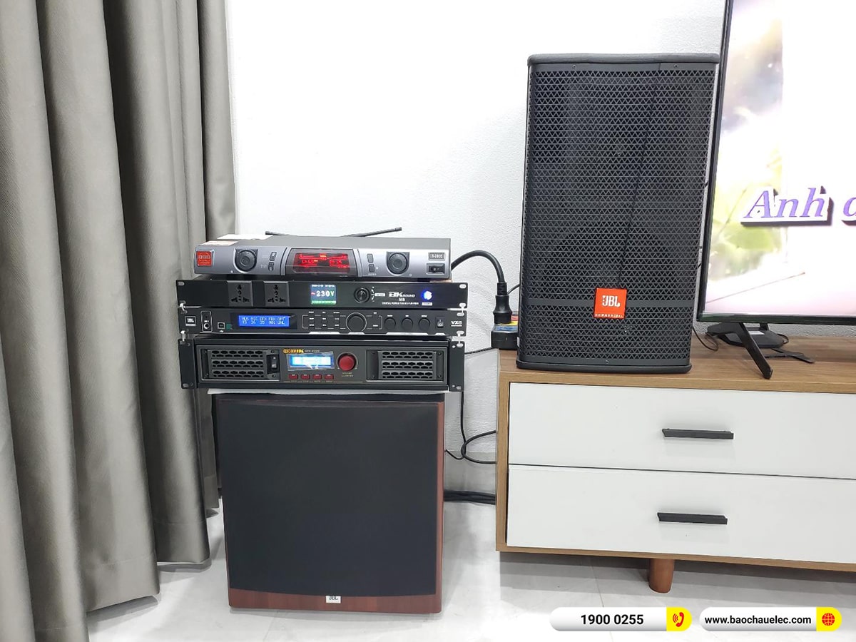 Lắp đặt d&agrave;n karaoke JBL gần 57tr anh Thắng tại H&agrave; Nội (JBL CV1070, BPA-6200, JBL VX8, A120P, S290D,&hellip;)