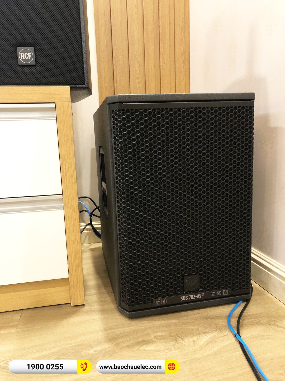 Lắp đặt d&agrave;n karaoke RCF khoảng 167tr cho anh Việt tại H&agrave; Nội (RCF C3110-126, IPS 2.5K, K9900II Luxury, 702AS MK3,...)