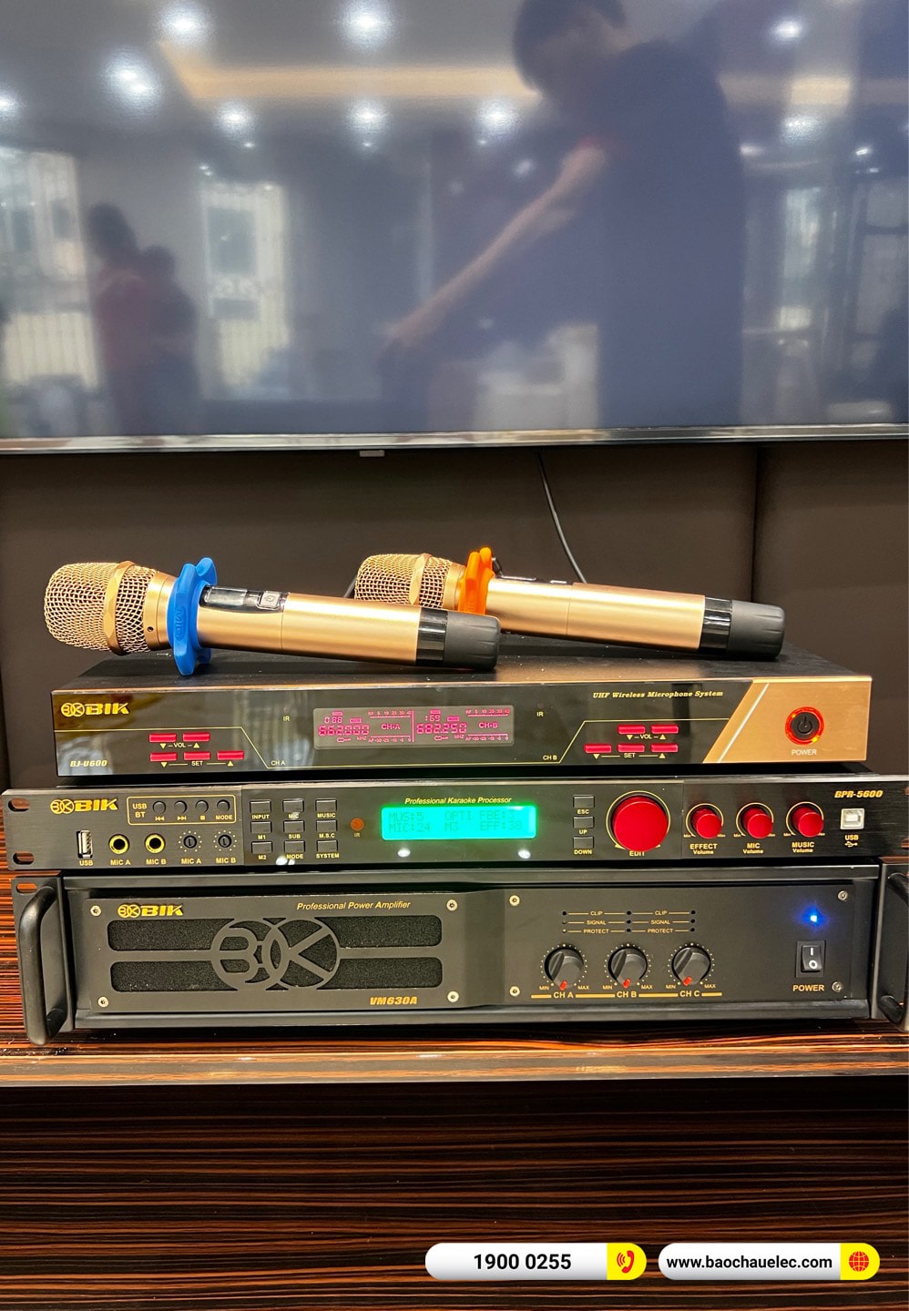 Lắp đặt d&agrave;n karaoke BIK gần 50tr cho anh Duy tại H&agrave; Nội