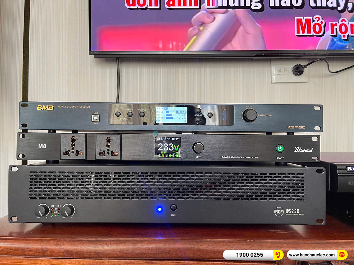 Lắp đặt d&agrave;n karaoke RCF hơn 146tr cho anh Triệu tại Cần Thơ 