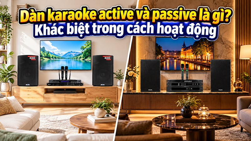 D&agrave;n karaoke active v&agrave; passive l&agrave; g&igrave;? Ph&acirc;n biệt chi tiết 