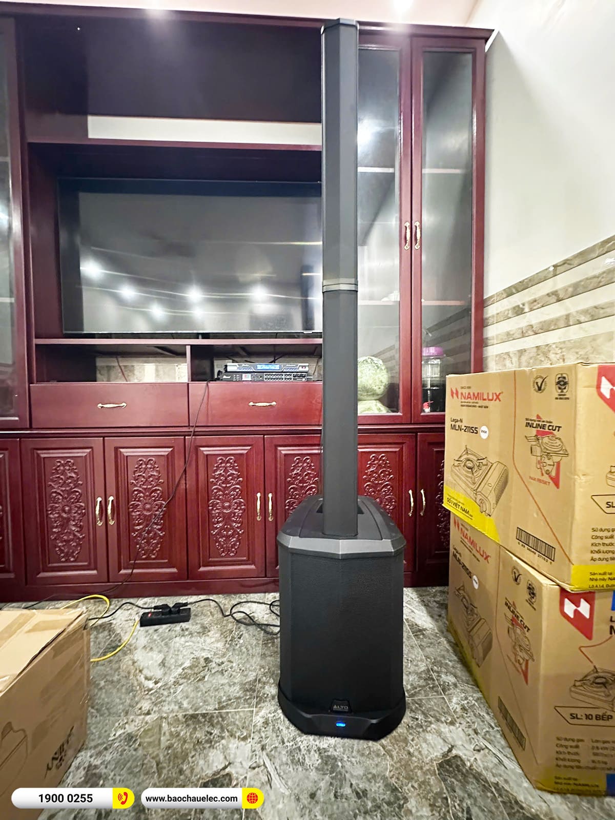 Lắp đặt d&agrave;n karaoke di động Alto hơn 30tr cho anh Cường tại Cần Thơ