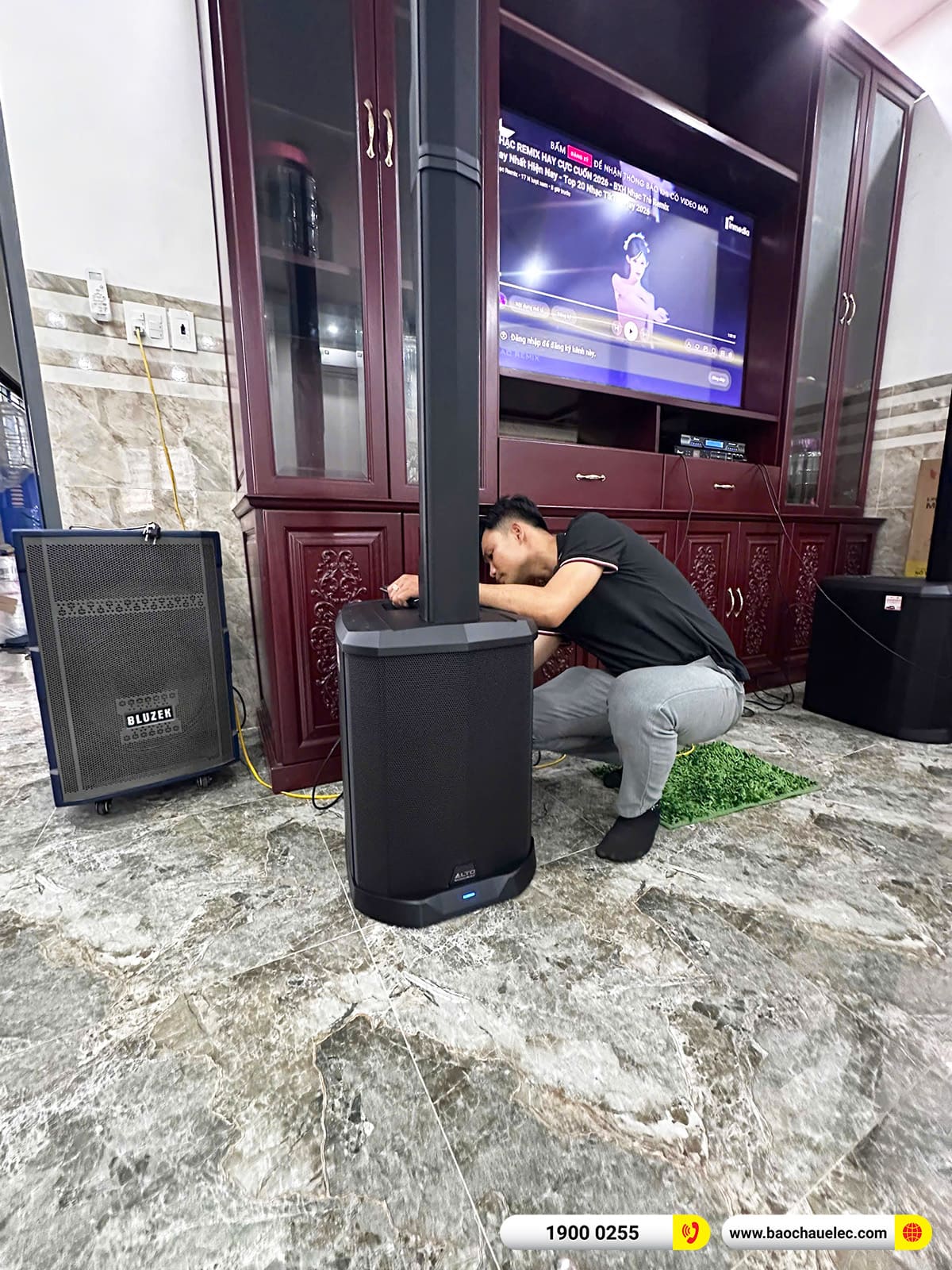 Lắp đặt d&agrave;n karaoke di động Alto hơn 30tr cho anh Cường tại Cần Thơ