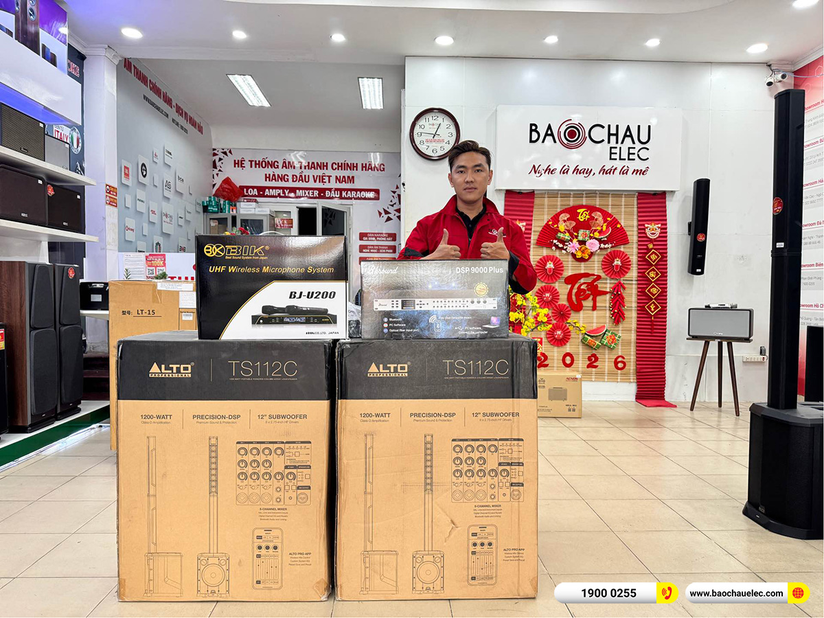 Lắp đặt d&agrave;n karaoke di động Alto hơn 37tr cho anh Minh tại Đồng Nai 