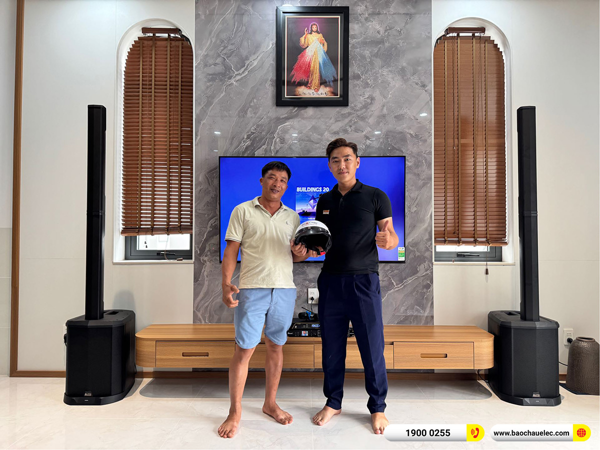 Lắp đặt d&agrave;n karaoke di động Alto hơn 37tr cho anh Minh tại Đồng Nai 