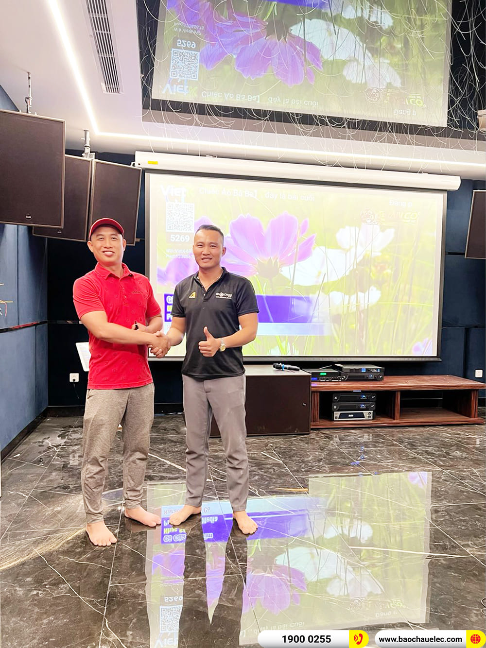 Lắp đặt d&agrave;n karaoke Alto, m&aacute;y chiếu gần 360tr cho chị Kim Cương ở B&igrave;nh Phước
