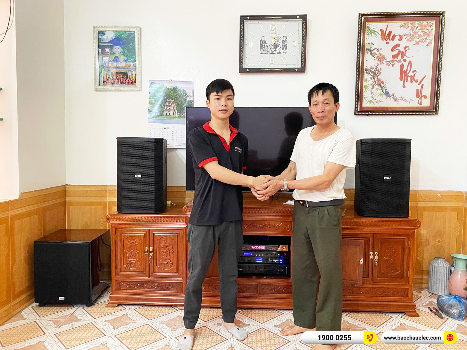 Lắp đặt d&agrave;n karaoke BIK gần 45tr cho anh Bắc tại Bắc Ninh