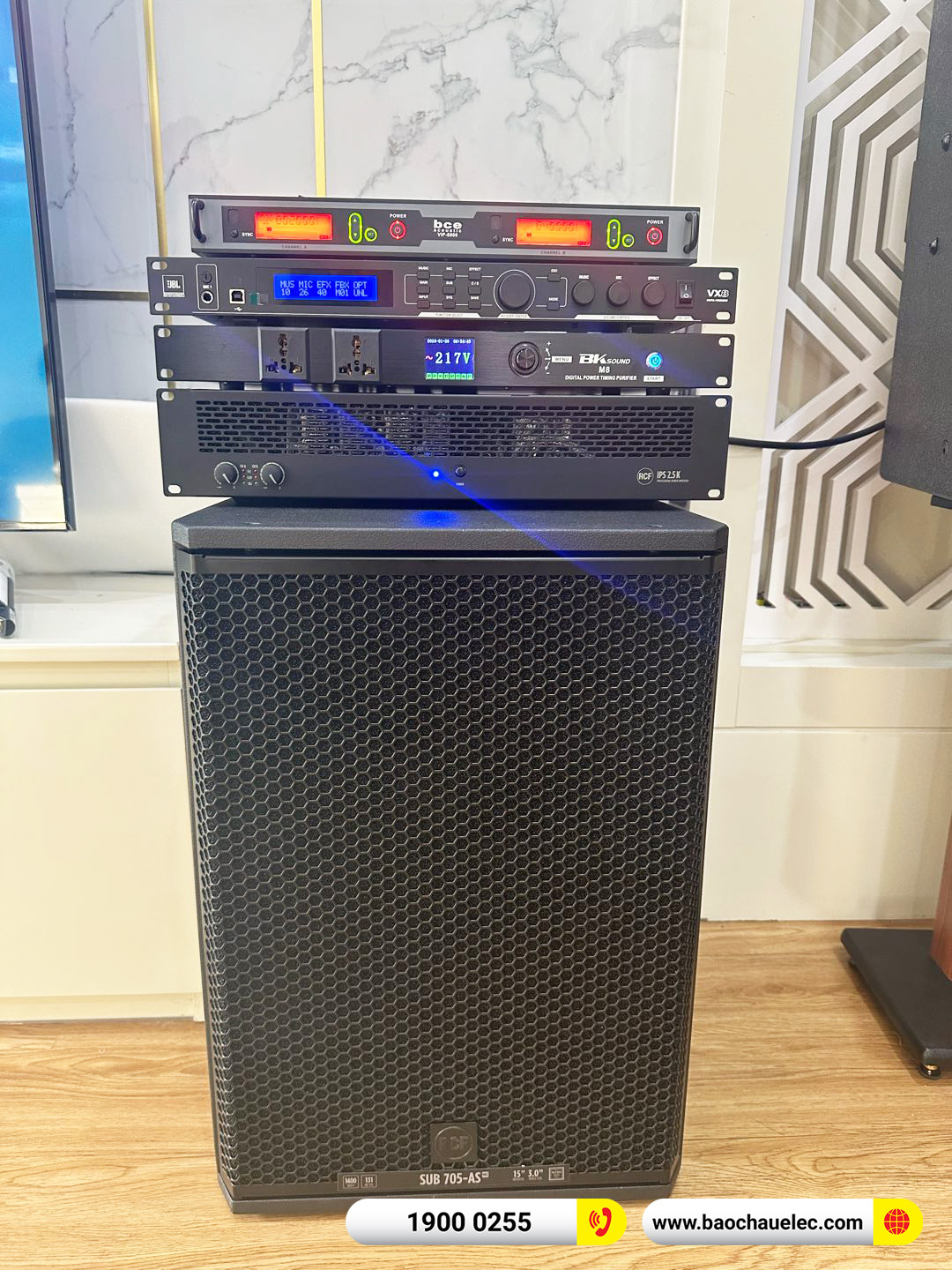 Lắp đặt d&agrave;n karaoke RCF hơn 142tr cho anh B&iacute;ch tại Đ&agrave; Nẵng (RCF CMAX 4112, IPS 2.5K, JBL VX8, 705AS MK3, VIP6000,&hellip;) 