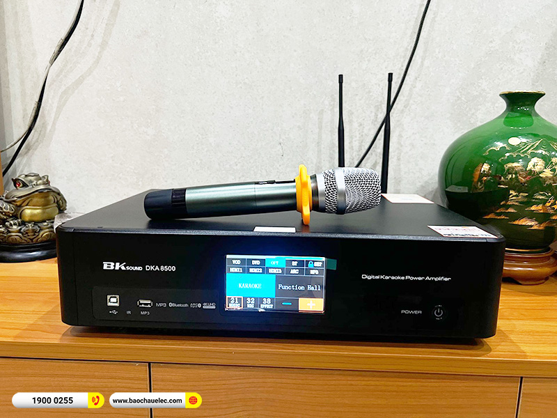 Lắp đặt d&agrave;n karaoke Denon gần 30tr cho anh Căn tại H&agrave; Nội (Denon DP-R310, BKSound DKA 6500, SW512C)