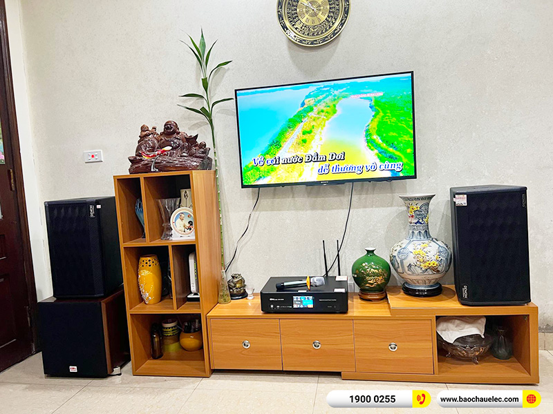 Lắp đặt d&agrave;n karaoke Denon gần 30tr cho anh Căn tại H&agrave; Nội (Denon DP-R310, BKSound DKA 6500, SW512C)