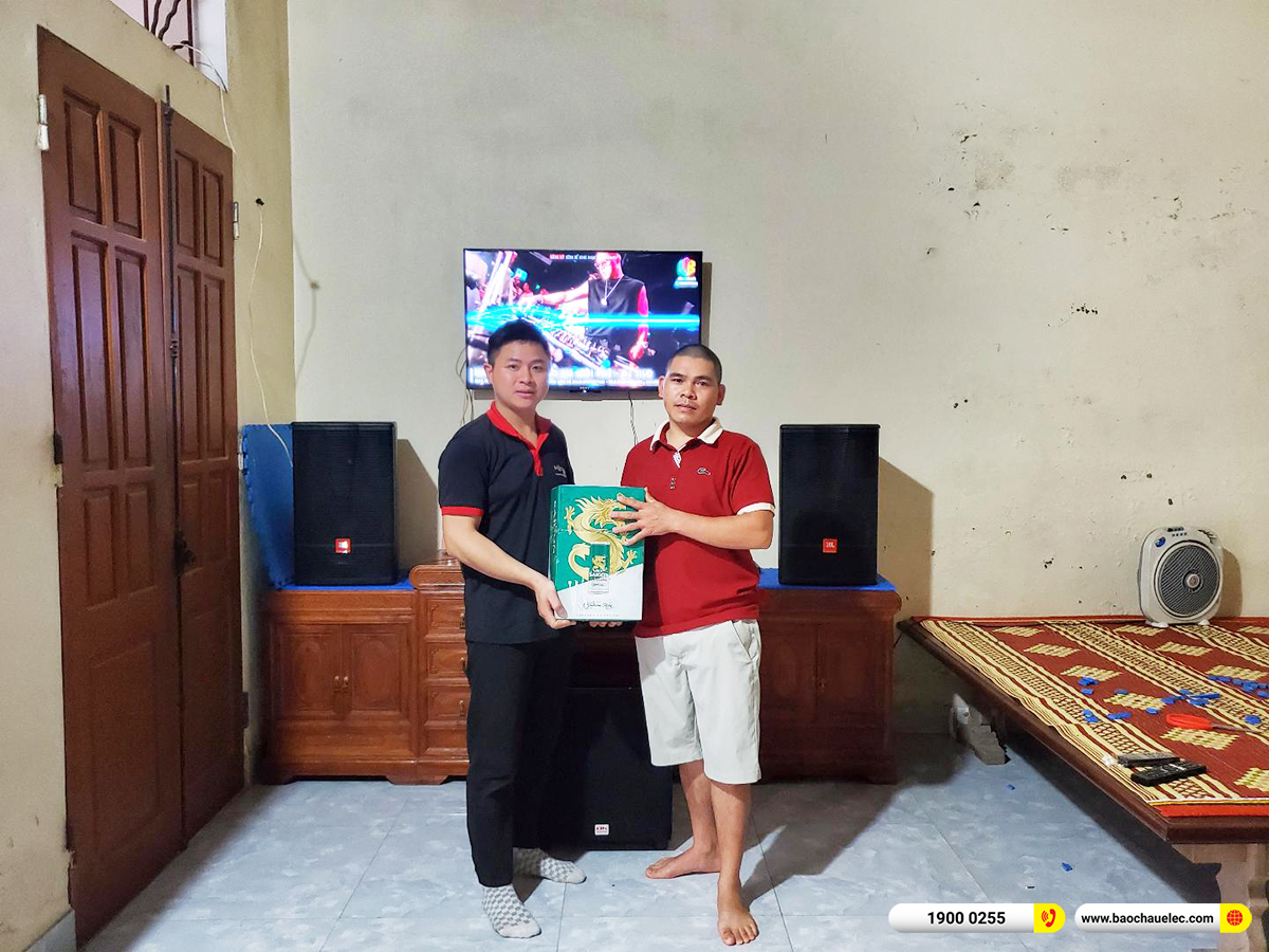 Lắp đặt d&agrave;n karaoke JBL hơn 50tr cho anh Cao tại H&agrave; Nội