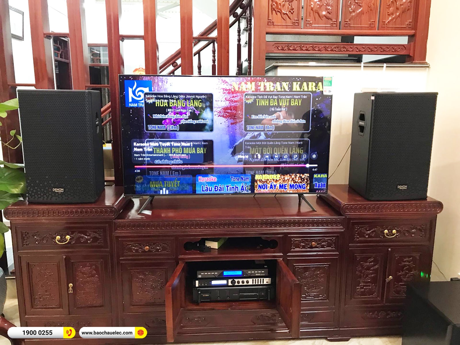 Lắp đặt d&agrave;n karaoke Denon hơn 33tr cho anh Ch&iacute; tại Nam Định 