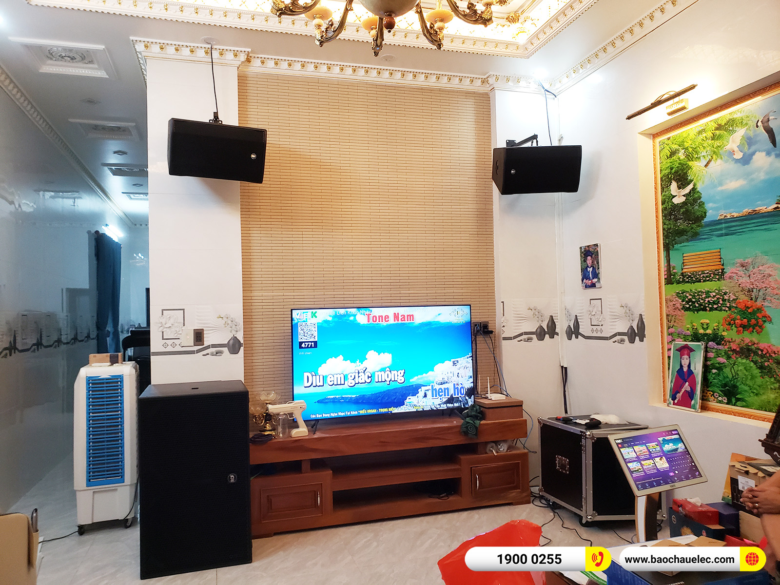 Lắp đặt d&agrave;n karaoke RCF hơn 351tr cho anh Chiến tại Quảng Ng&atilde;i