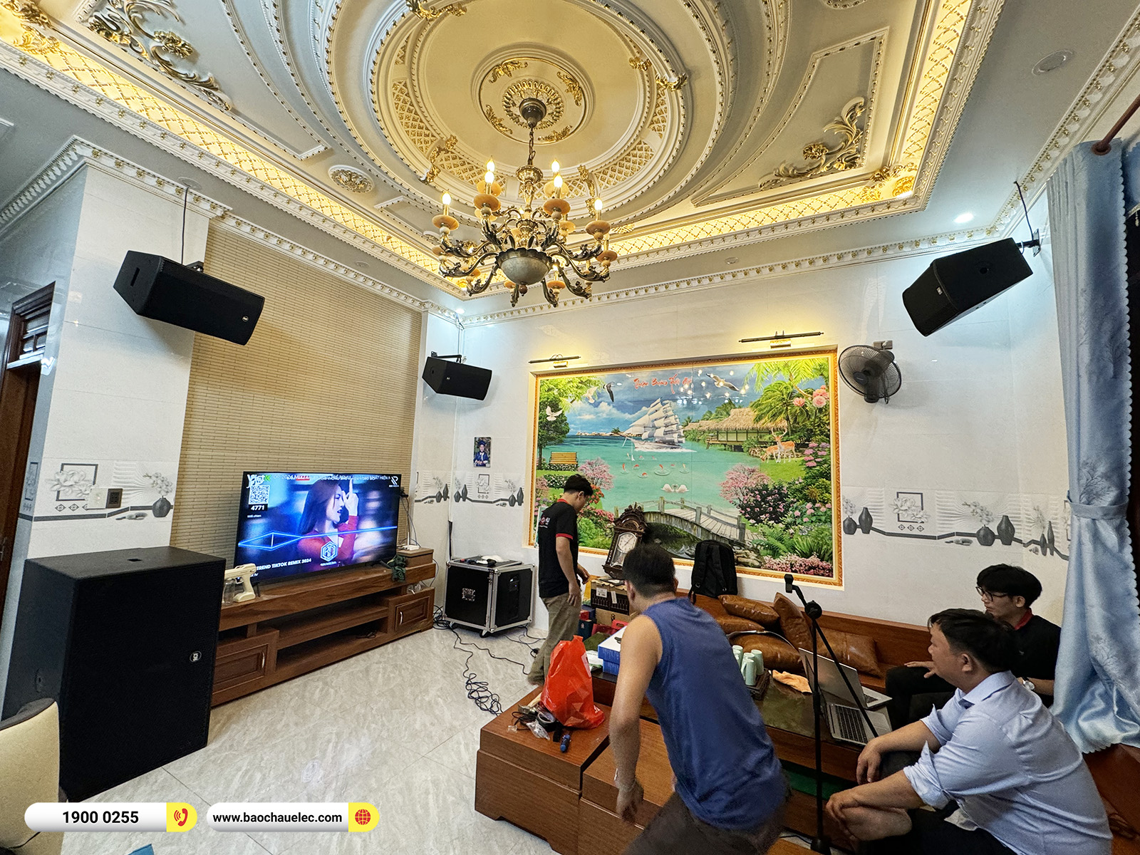 Lắp đặt d&agrave;n karaoke RCF hơn 351tr cho anh Chiến tại Quảng Ng&atilde;i