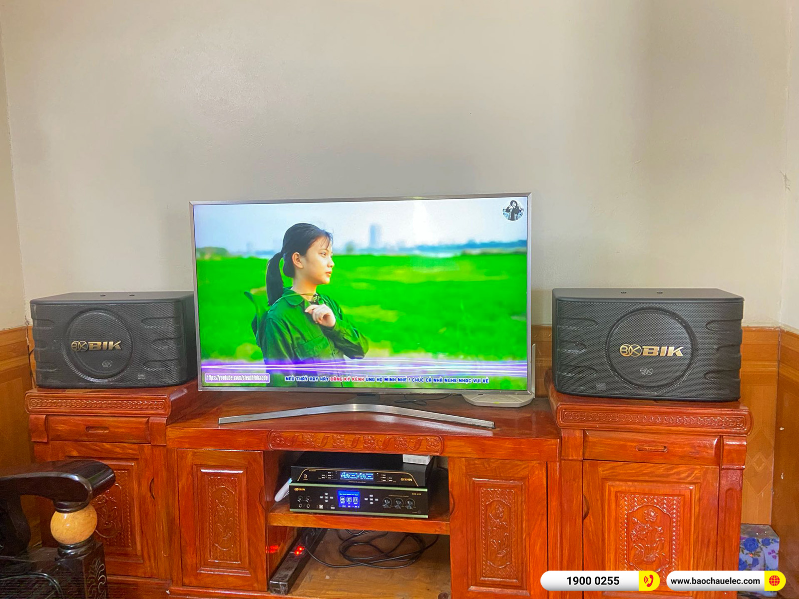 Lắp đặt d&agrave;n karaoke BIK hơn 17tr cho anh Chiến tại Quảng Ninh