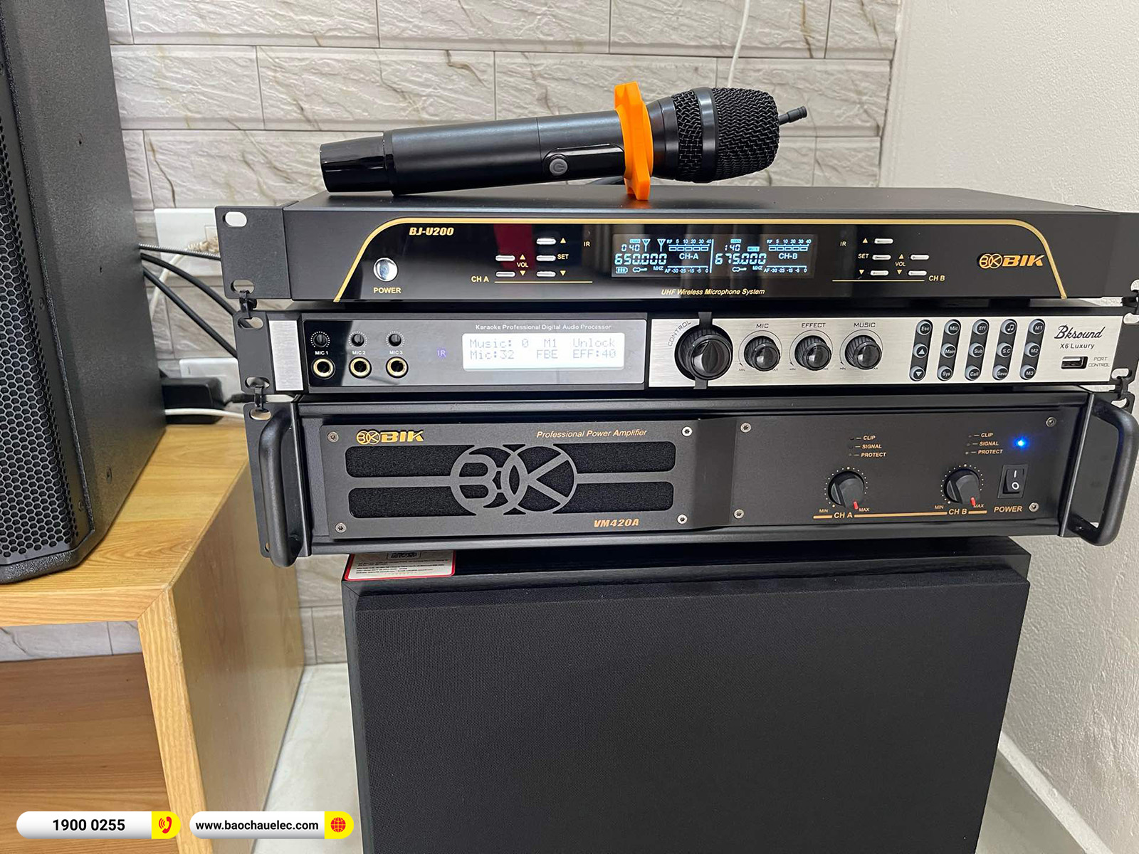 Lắp đặt dàn karaoke Denon hơn 32tr cho anh Chung tại Hà Nội