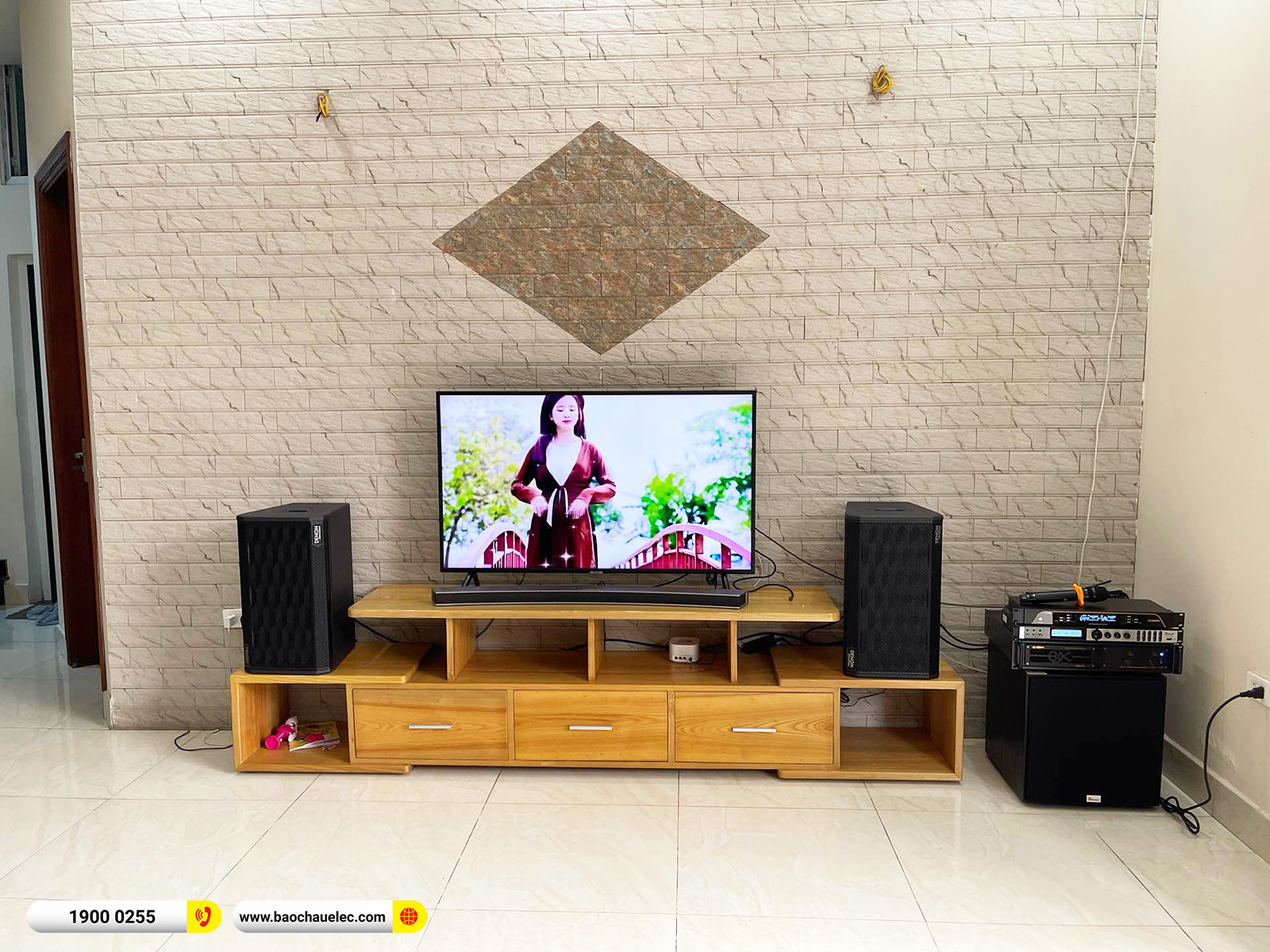 Lắp đặt dàn karaoke Denon hơn 32tr cho anh Chung tại Hà Nội