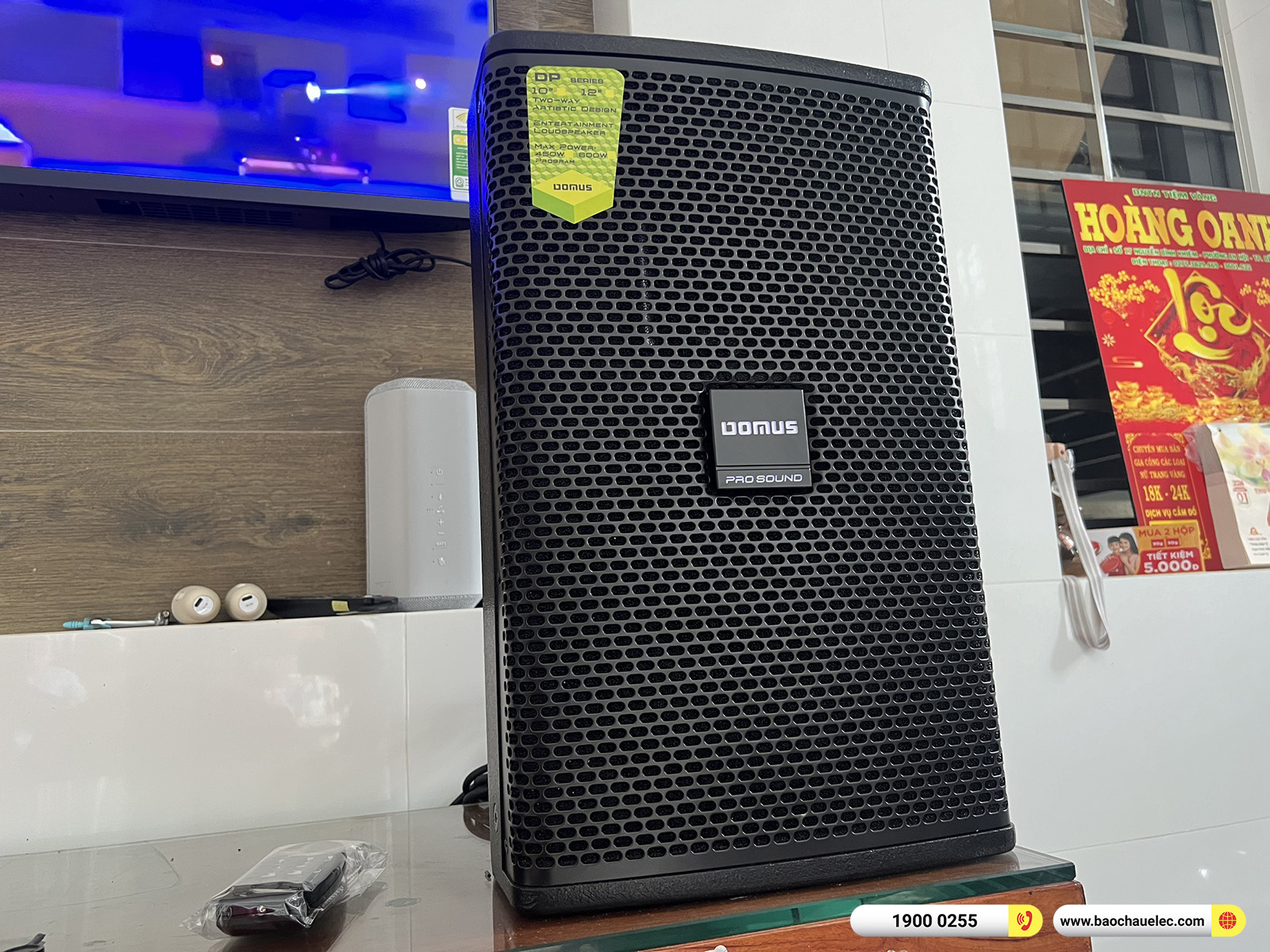 Lắp đặt d&agrave;n karaoke Domus hơn 25tr cho anh Cường tại Bến Tre