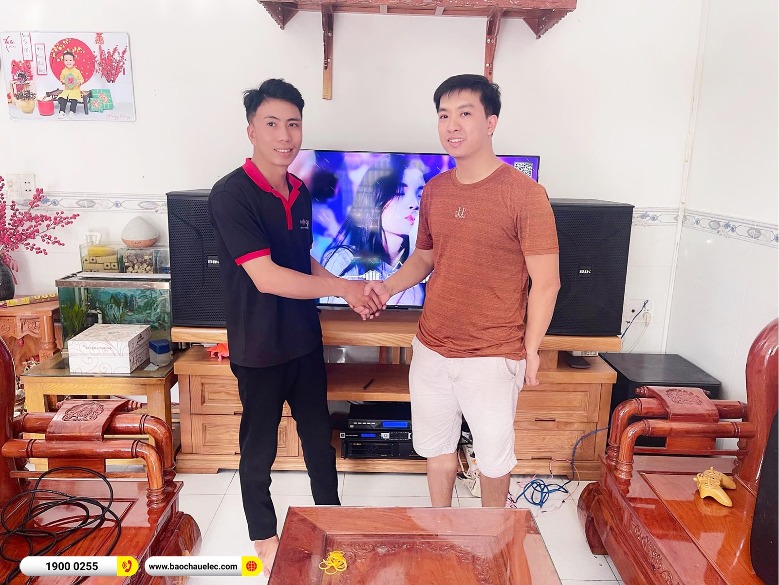 Lắp đặt d&agrave;n karaoke BIK gần 30tr cho anh Cường tại Đồng Nai 