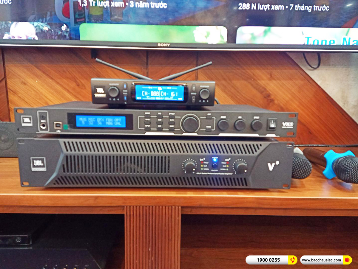 Lắp đặt d&agrave;n karaoke JBL hơn 90tr cho anh Cường tại H&agrave; Nội 