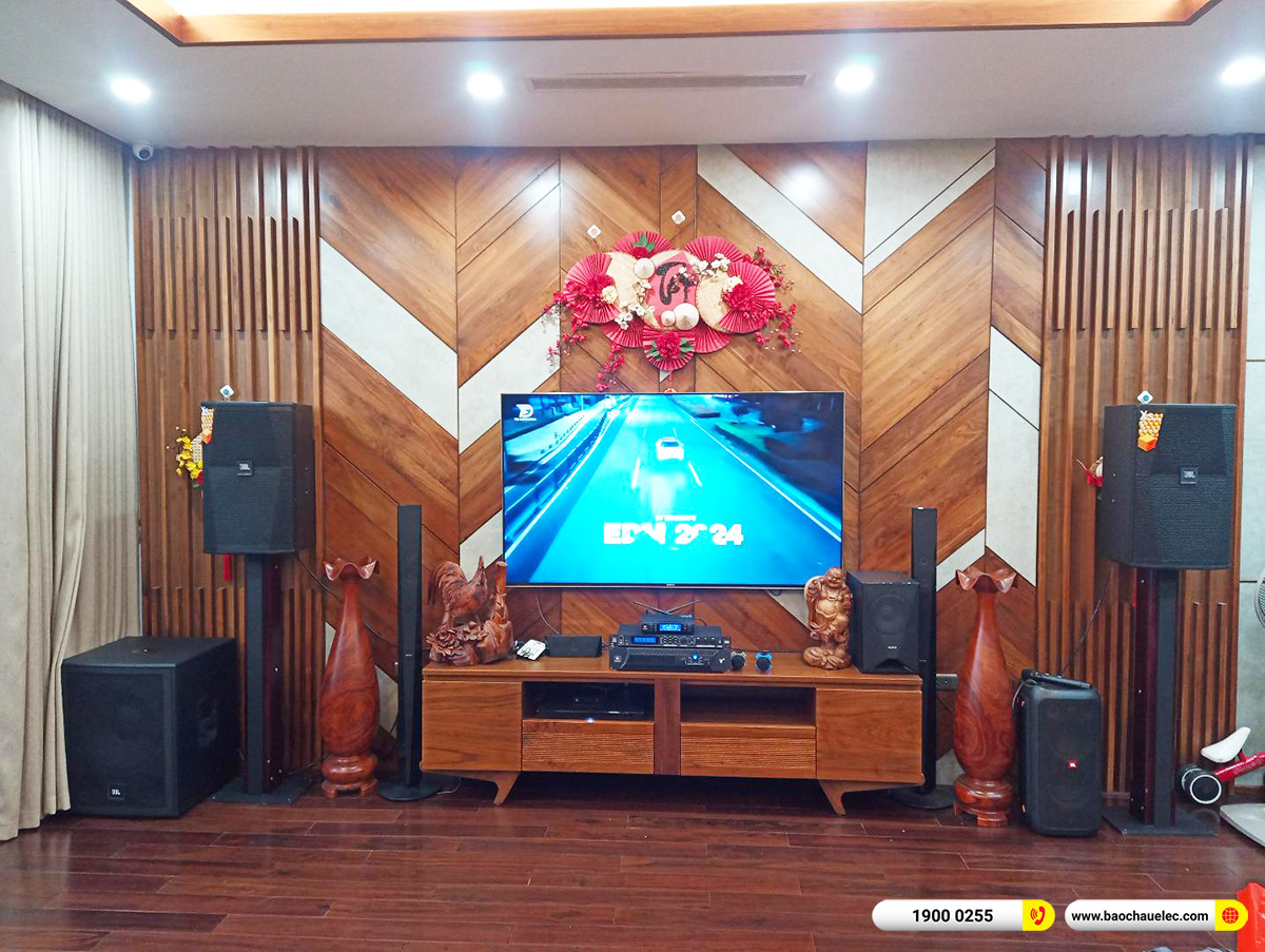 Lắp đặt d&agrave;n karaoke JBL hơn 90tr cho anh Cường tại H&agrave; Nội 