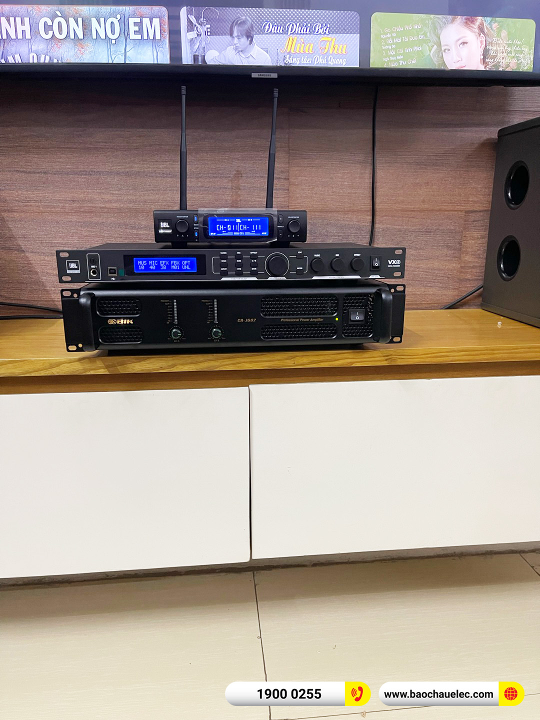 Lắp đặt dàn karaoke JBL gần 46tr cho anh Cường tại Vĩnh Phúc