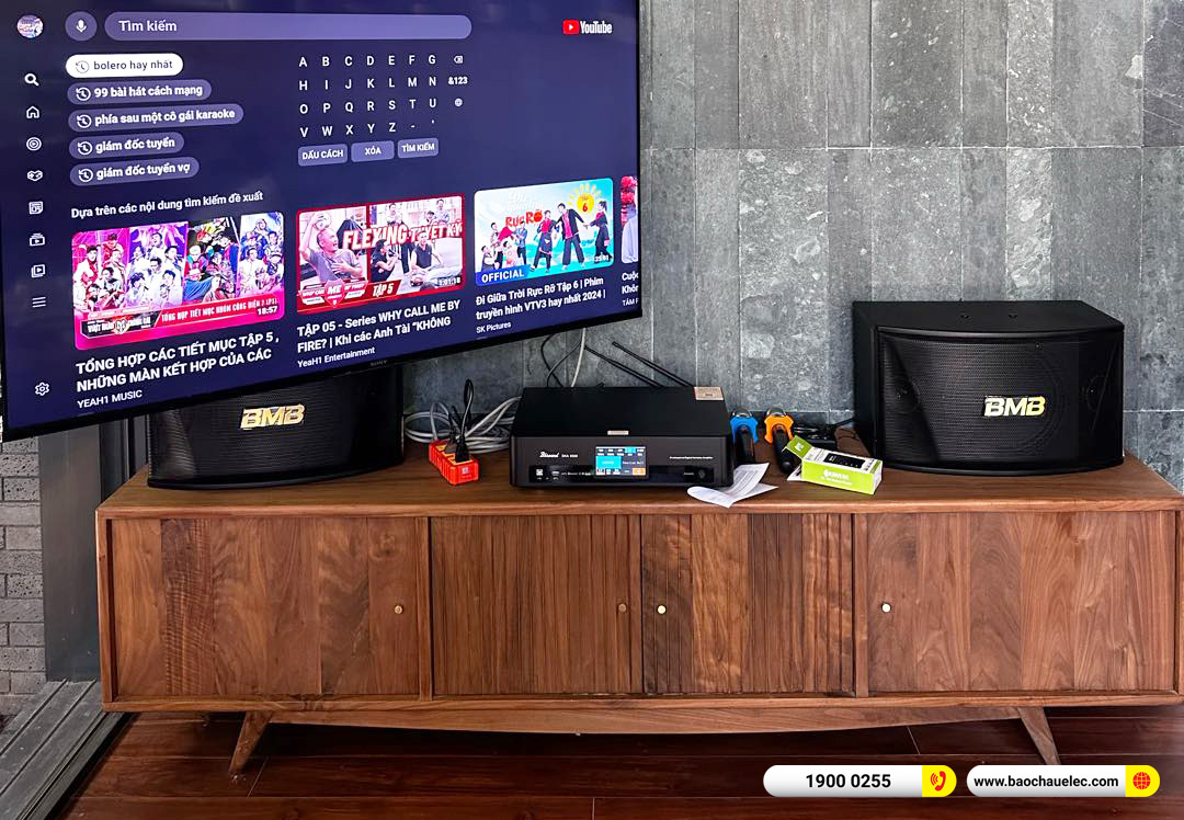 Lắp đặt d&agrave;n karaoke BMB hơn 22tr cho anh Đại tại H&agrave; Nội