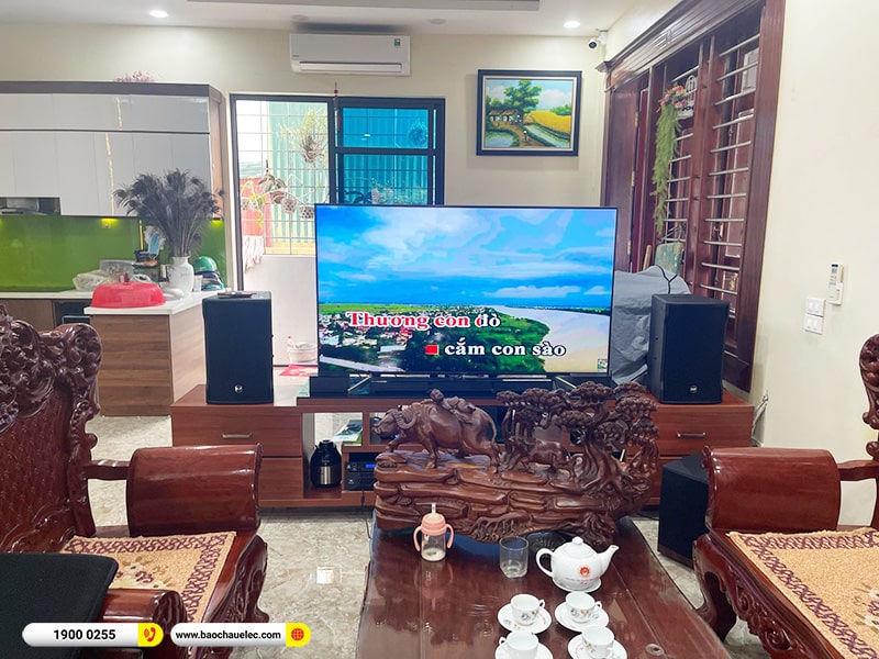 Lắp đặt d&agrave;n karaoke hơn 88tr cho anh Đạo tại H&agrave; Nội (RCF CMAX 4110, JBL V8, JBL VX8, A120P, VM300)