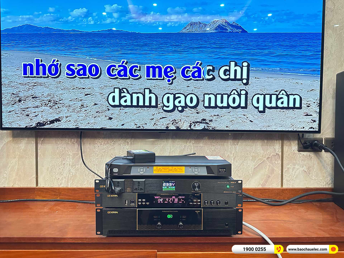 Lắp đặt d&agrave;n karaoke BIK hơn 44tr cho anh Diệu tại H&agrave; Nội 