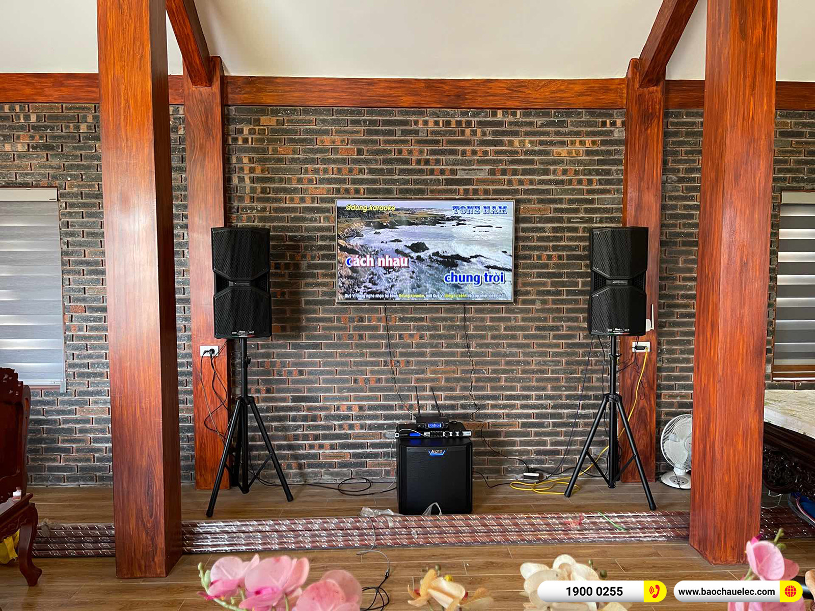 Lắp đặt d&agrave;n karaoke dBTechnologies cho anh Độ tại Th&aacute;i B&igrave;nh