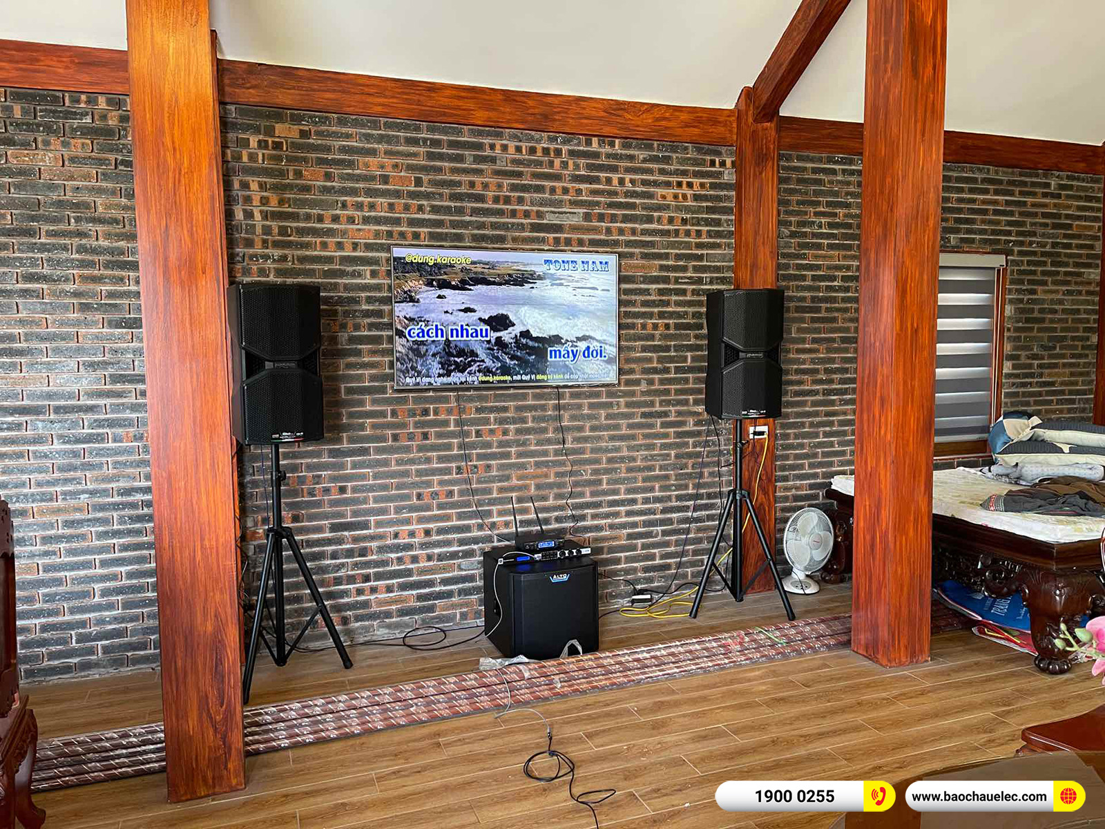 Lắp đặt d&agrave;n karaoke dBTechnologies cho anh Độ tại Th&aacute;i B&igrave;nh