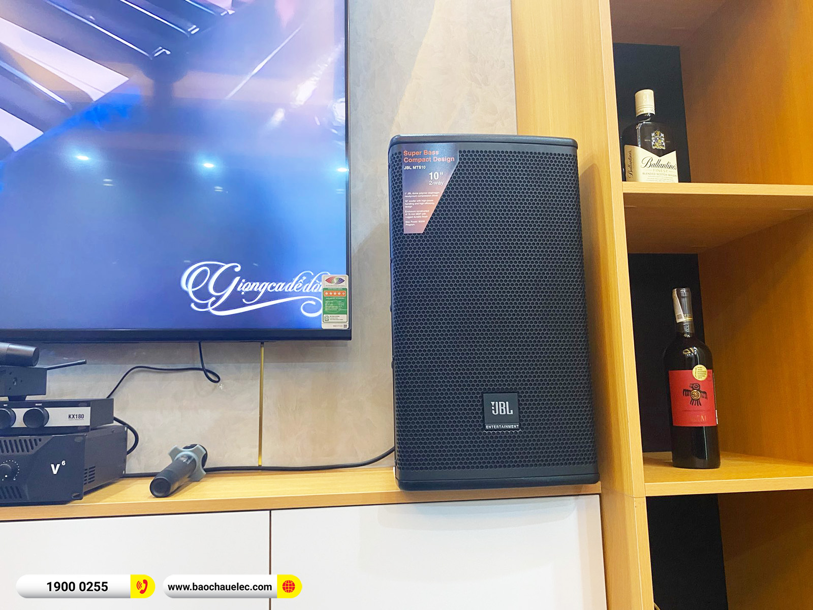 Lắp đặt dàn karaoke JBL gần 61tr cho anh Doanh tại Hà Nội (JBL MTS10, JBL V6, KX180A, JBL A120P, JBL VM200)