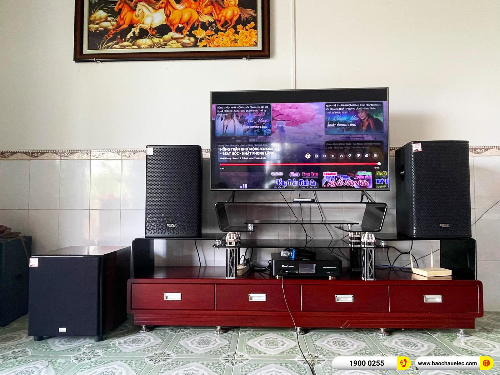 Lắp đặt d&agrave;n karaoke Denon gần 32tr cho anh Đồng tại Đồng Nai 
