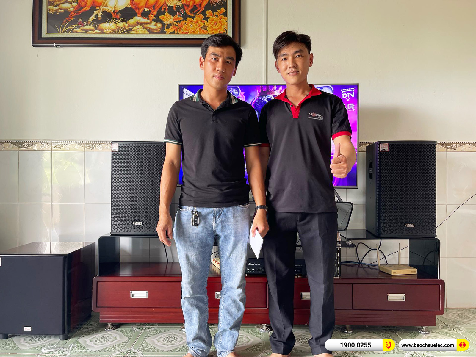 Lắp đặt d&agrave;n karaoke Denon gần 32tr cho anh Đồng tại Đồng Nai 