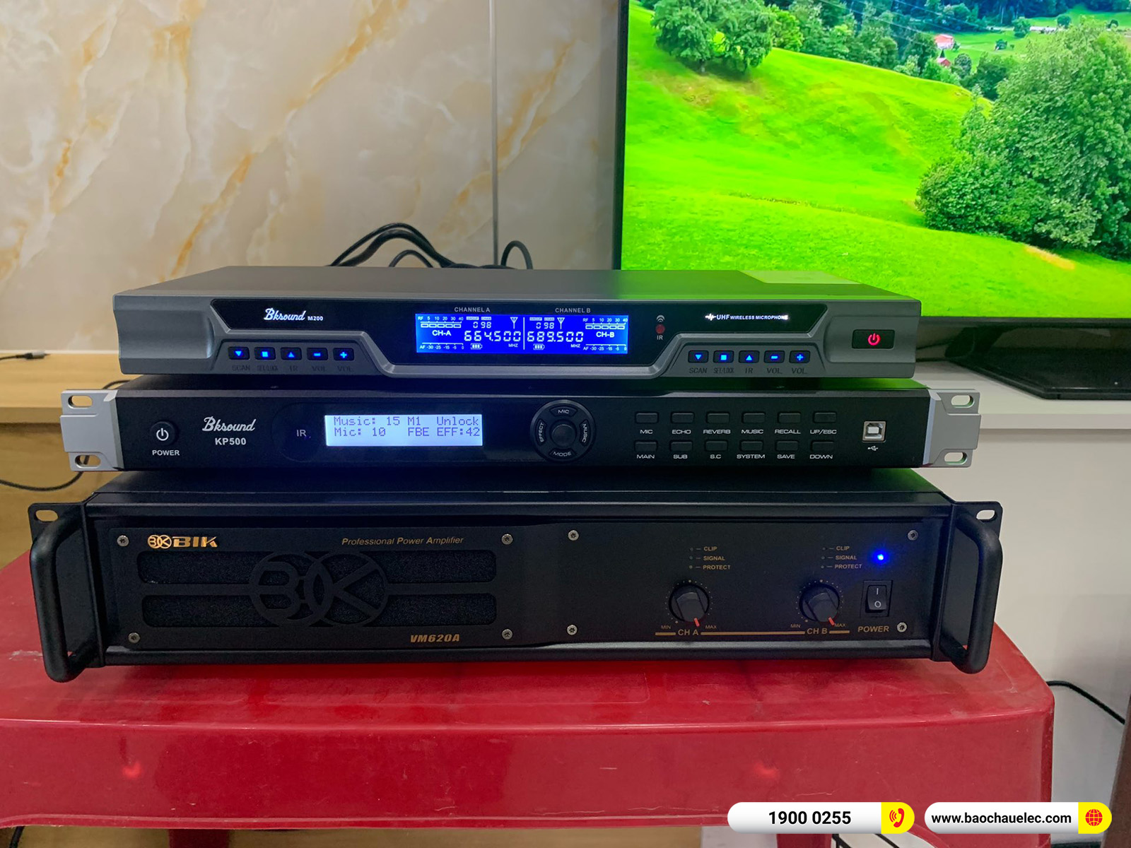 Lắp đặt d&agrave;n karaoke BIK hơn 32tr cho anh Duẩn tại Quảng Nam