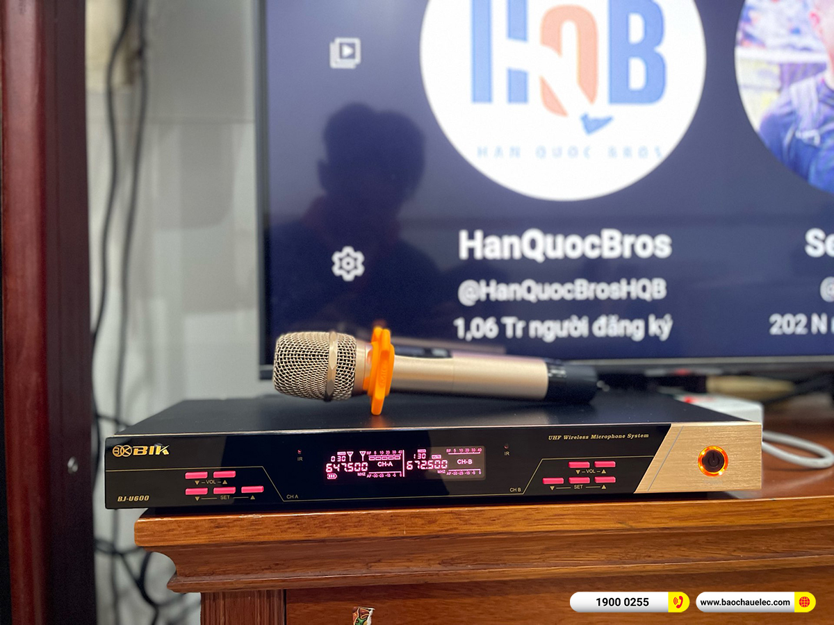 Lắp đặt d&agrave;n karaoke Audiocentet hơn 73tr cho anh Đức tại Đồng Nai 