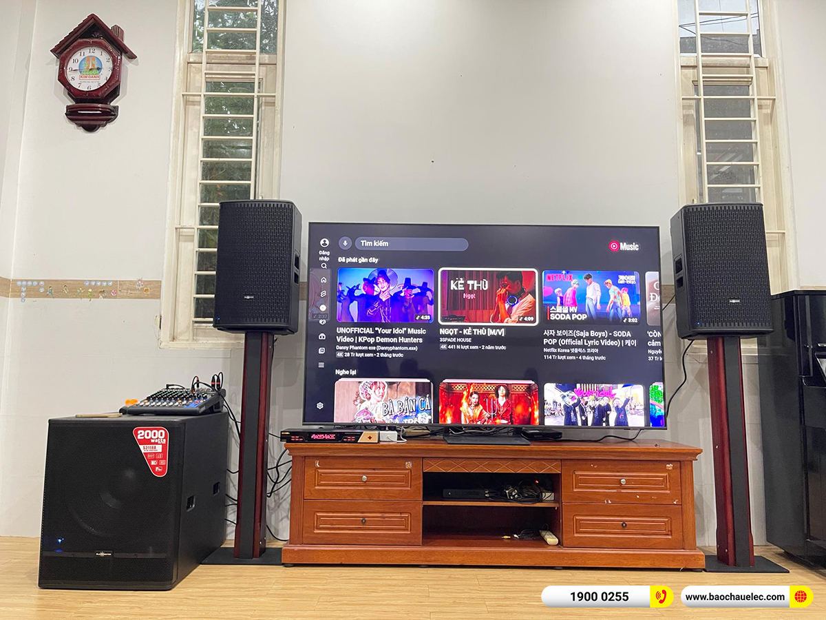 Lắp đặt d&agrave;n karaoke Audiocentet hơn 73tr cho anh Đức tại Đồng Nai 