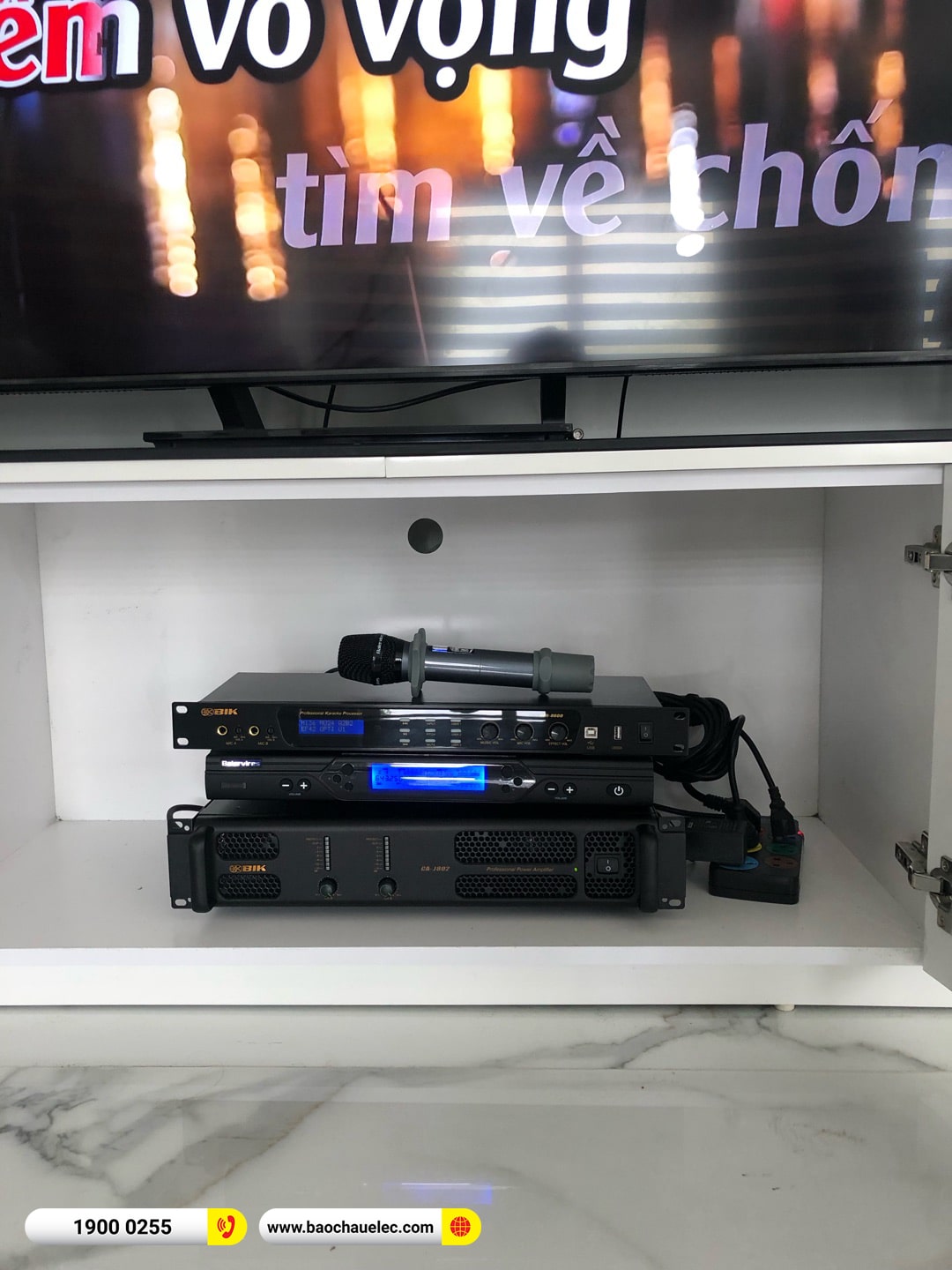 Lắp đặt d&agrave;n karaoke RCF gần 102tr cho anh Đức tại H&agrave; Nội