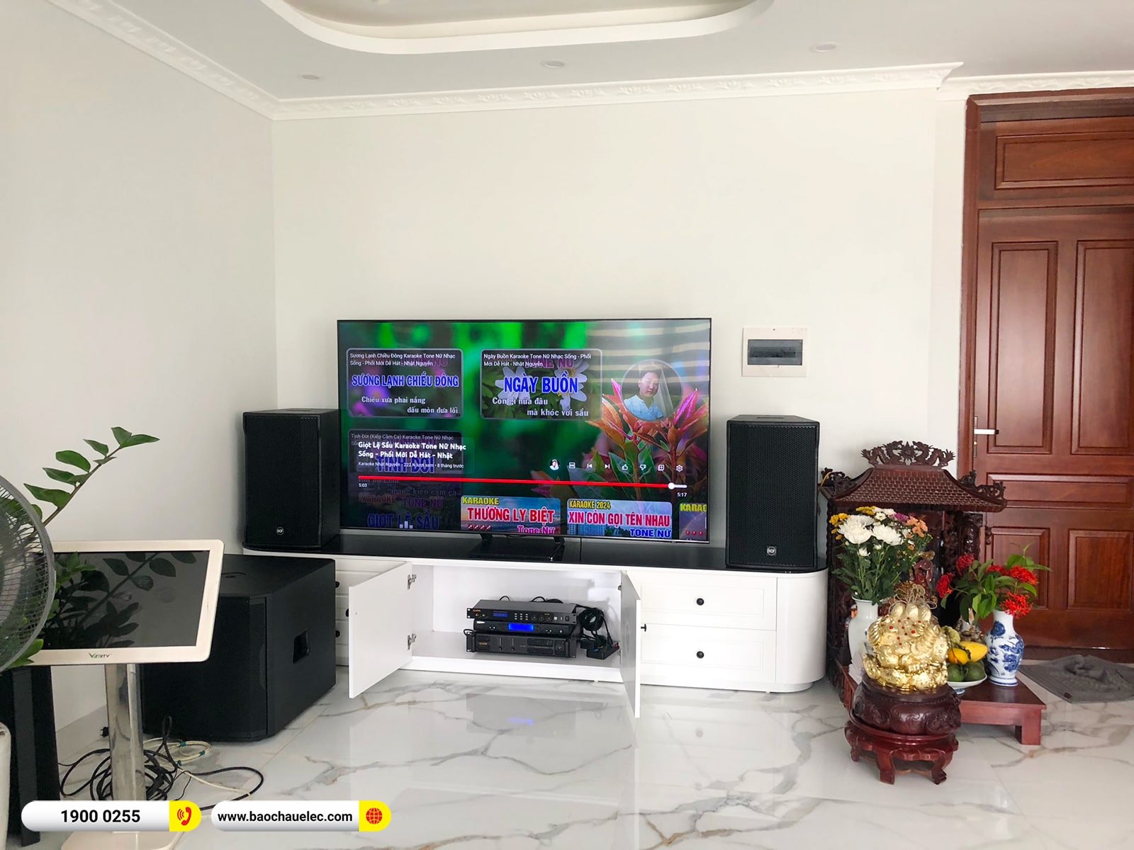 Lắp đặt d&agrave;n karaoke RCF gần 102tr cho anh Đức tại H&agrave; Nội