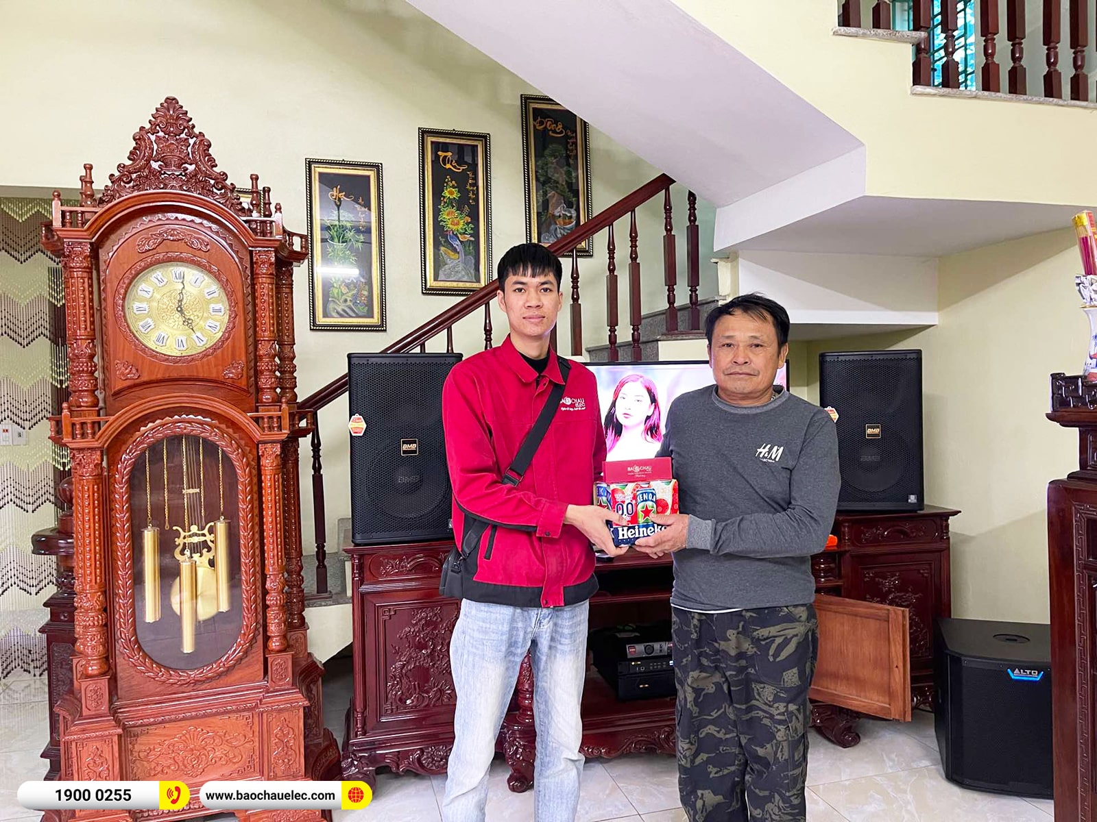 Lắp đặt d&agrave;n karaoke BMB hơn 60tr cho anh Đức tại H&agrave; Nội 
