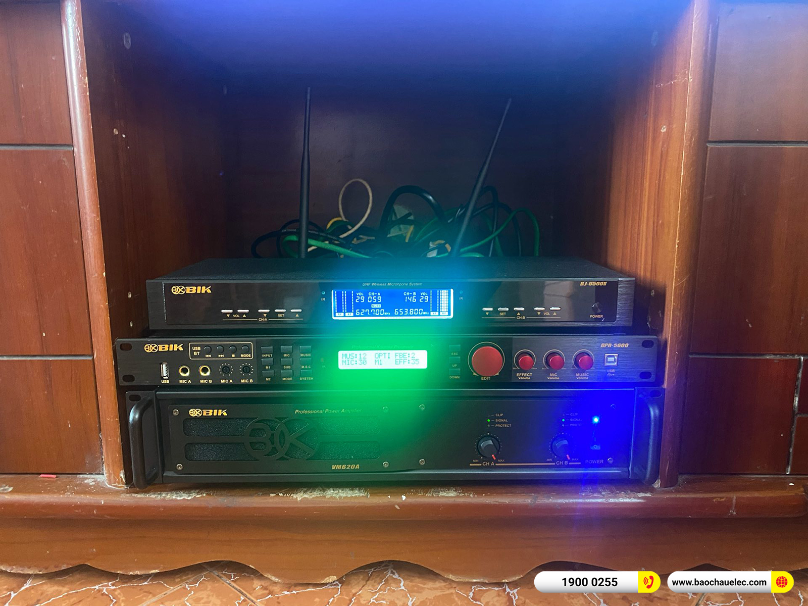 Lắp đặt d&agrave;n karaoke BIK hơn 35tr cho anh Đức tại Nam Định