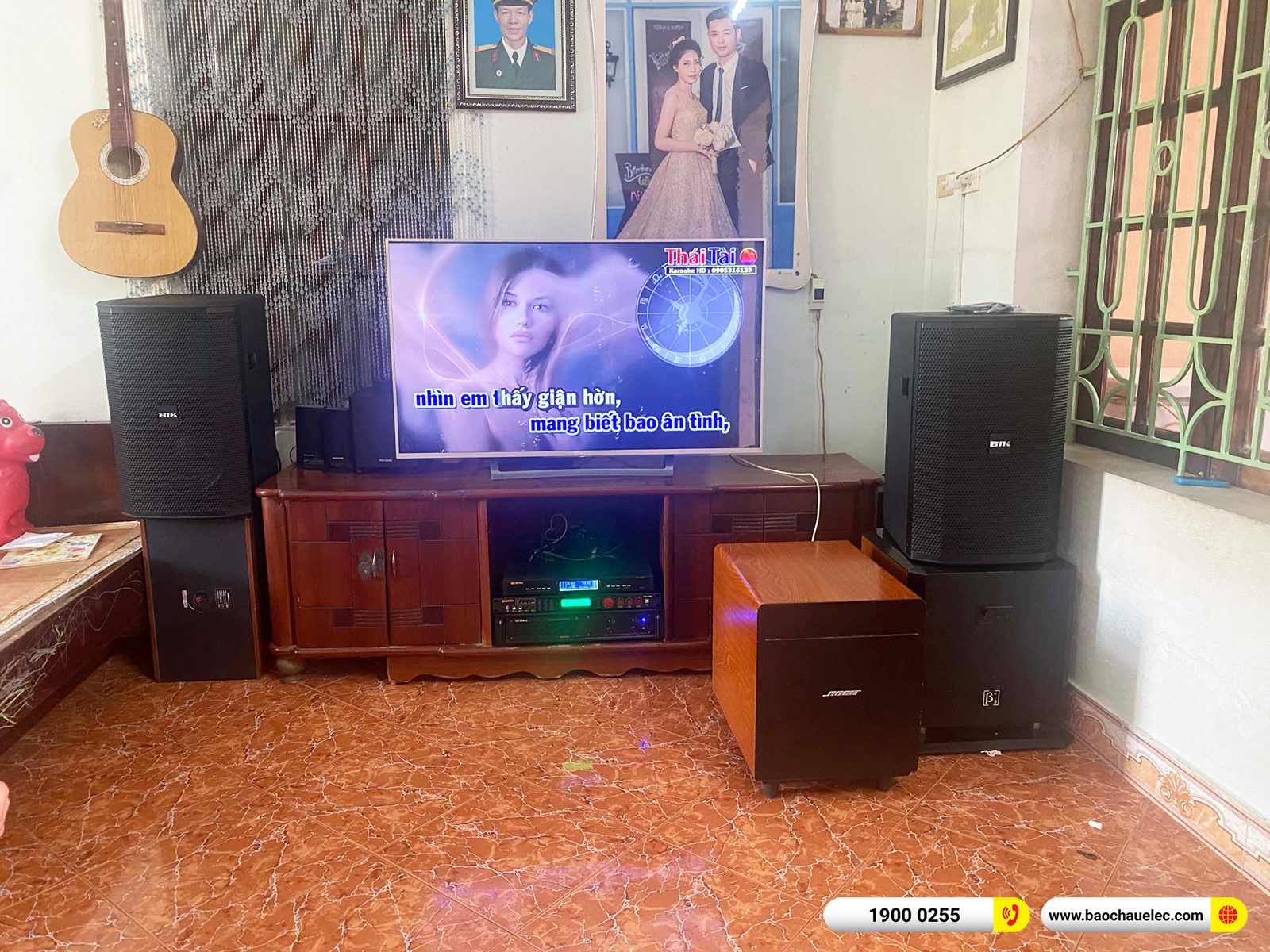 Lắp đặt d&agrave;n karaoke BIK hơn 35tr cho anh Đức tại Nam Định